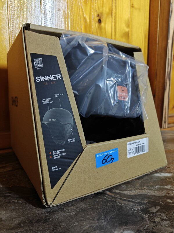 PRILBA SINNER CREST MATTE BLACK 59-62CM